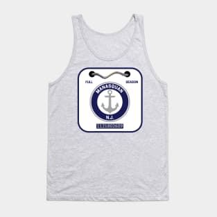 Manasquan New Jersey Beach Badge Tank Top